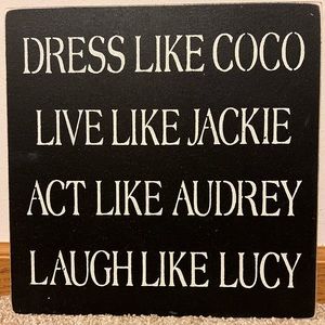 DRESS LIKE COCO 12x12 sign